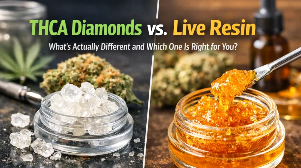 THCA Diamonds vs Live Resin