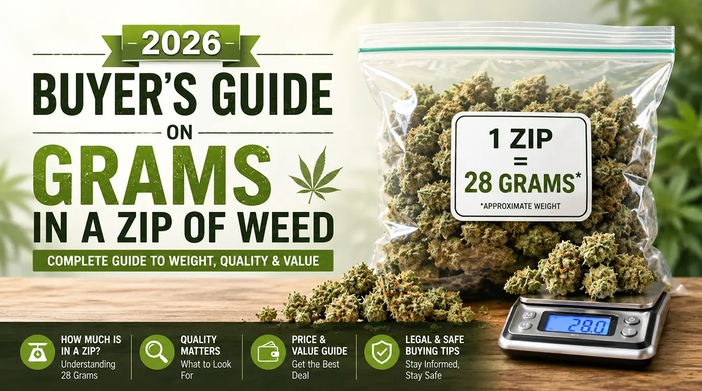 2026 Buyer’s Guide on Grams in a Zip of Weed
