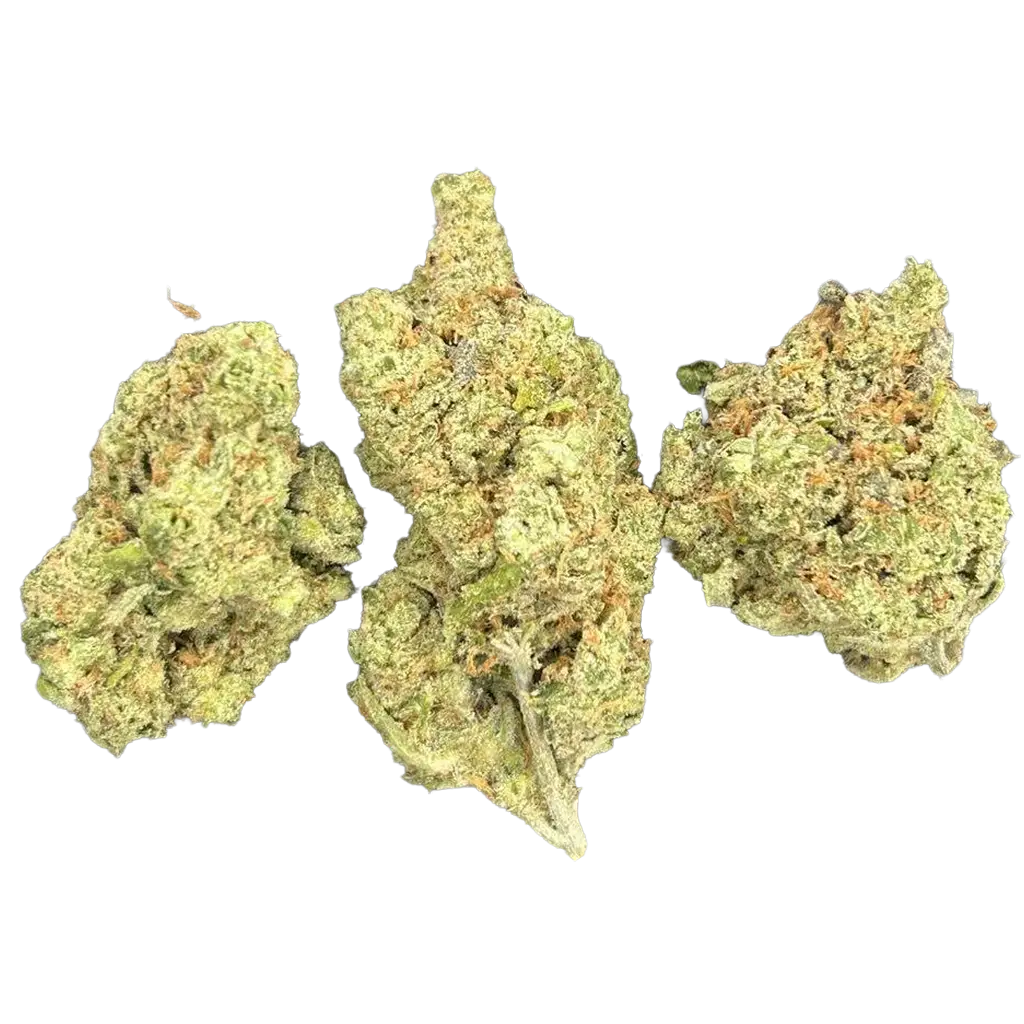 Super Lemon Kush THCa Flower featuring dense frosty green buds with fresh lemon aroma, earthy Kush terpenes, smooth gas notes, and heavy trichome coverage.
