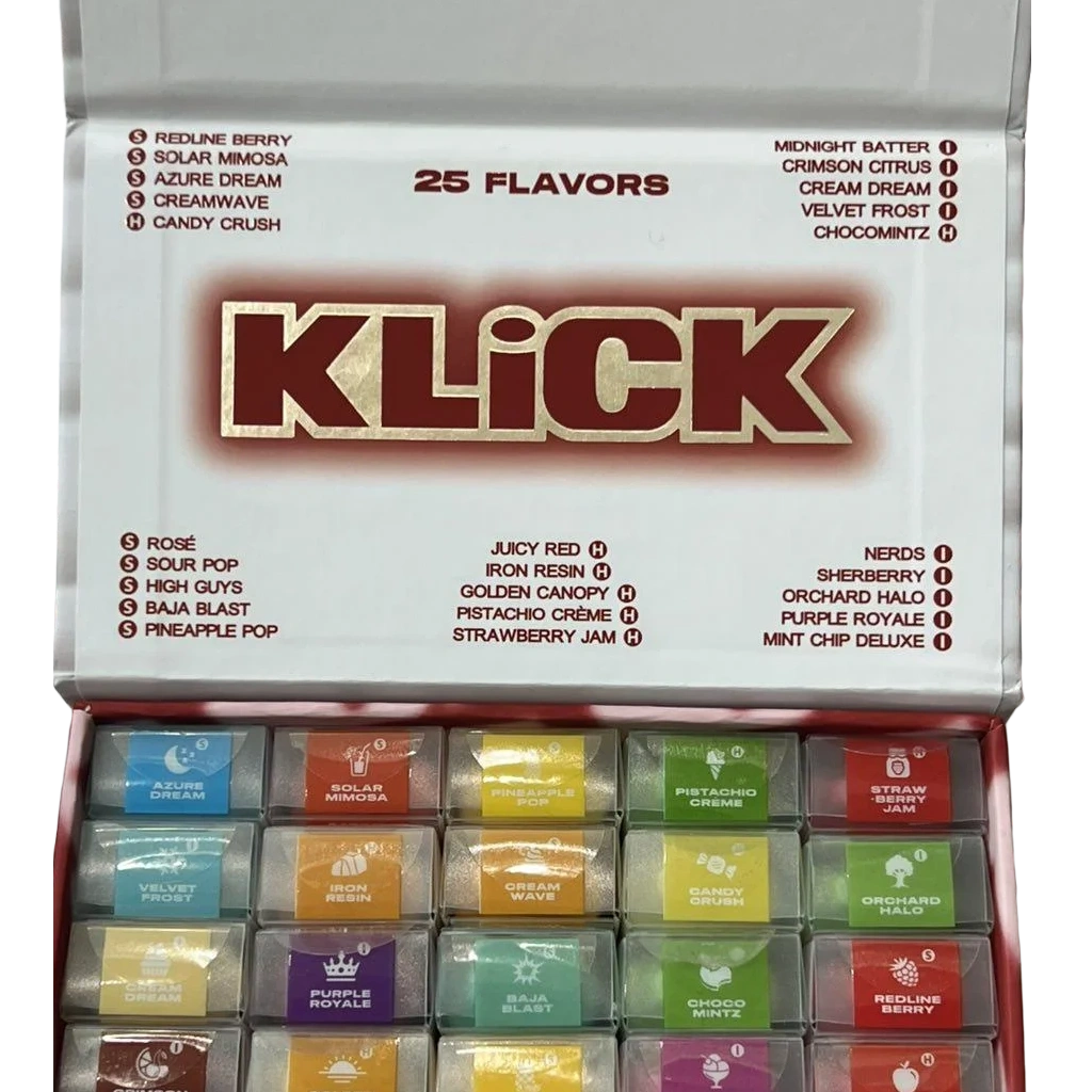 2G KLiCK Disposables are all-in-one vape devices designed around a convenient 2-gram capacity.
