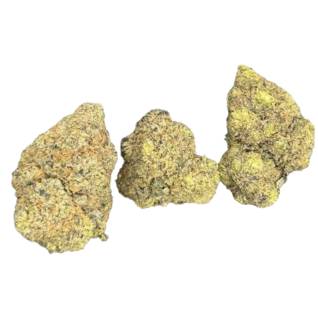 Domestic Violence THCa Flower featuring dense exotic buds with visible trichome coverage and premium flower quality.