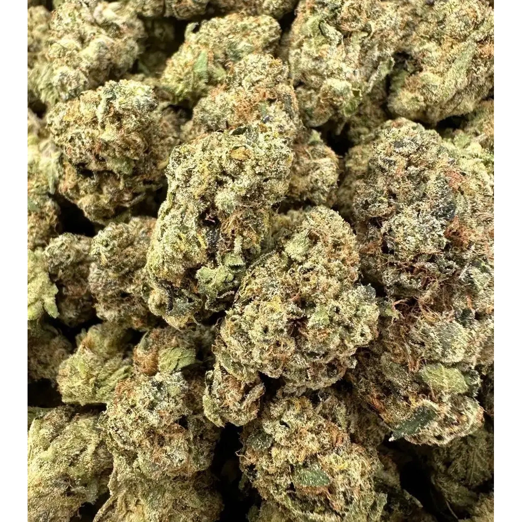 Gelonade THCa Flower buds with frosty trichomes, vibrant green tones, and a bright lemon-citrus aroma profile.