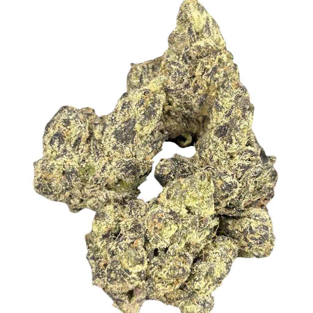 MOB 397 THCa Flower buds showing their natural structure, surface trichomes, and visible color variations.